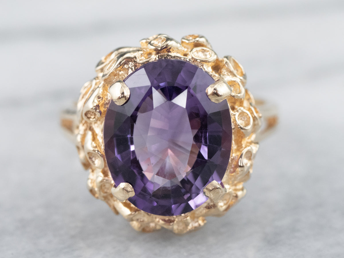 1970s Amethyst Cocktail Ring