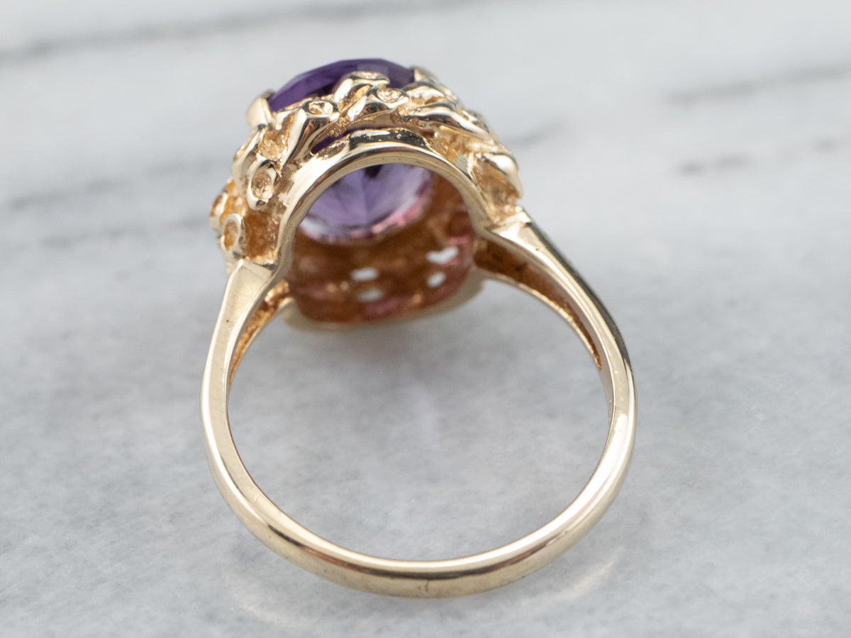 1970s Amethyst Cocktail Ring