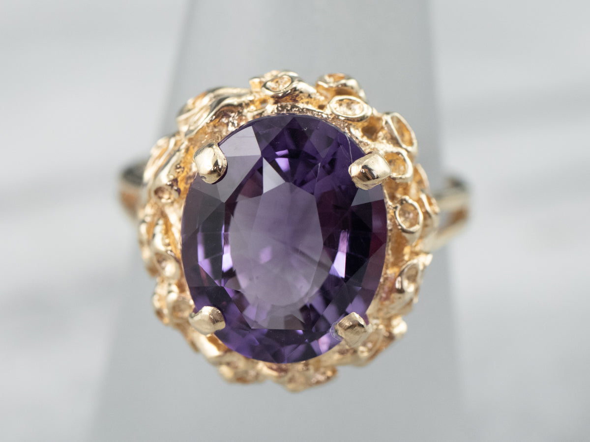 1970s Amethyst Cocktail Ring