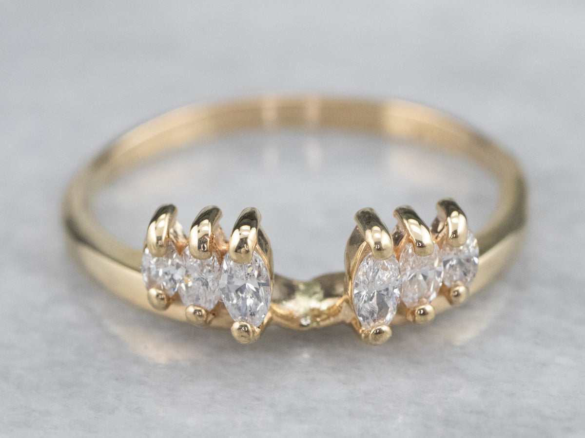 Marquise Diamond Guard Band