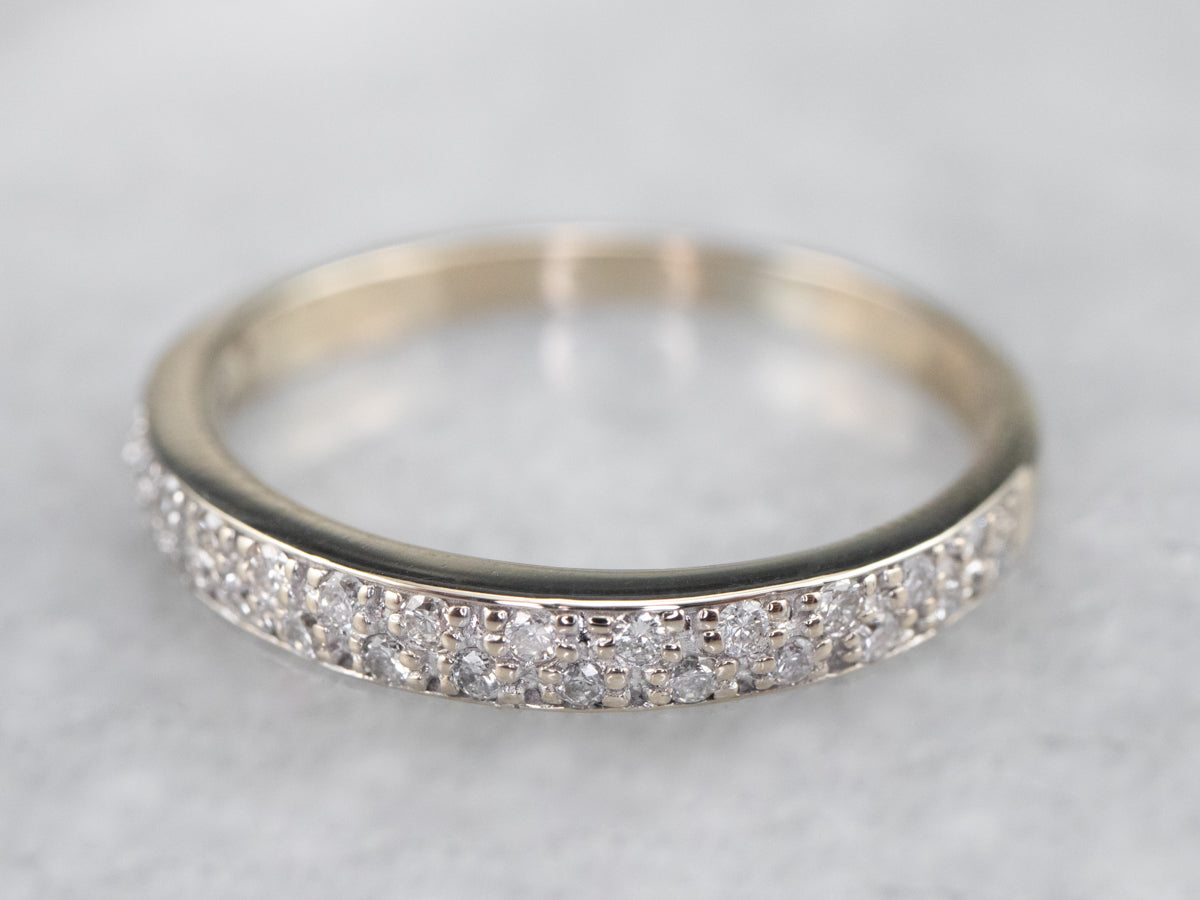 Double Row Diamond Band