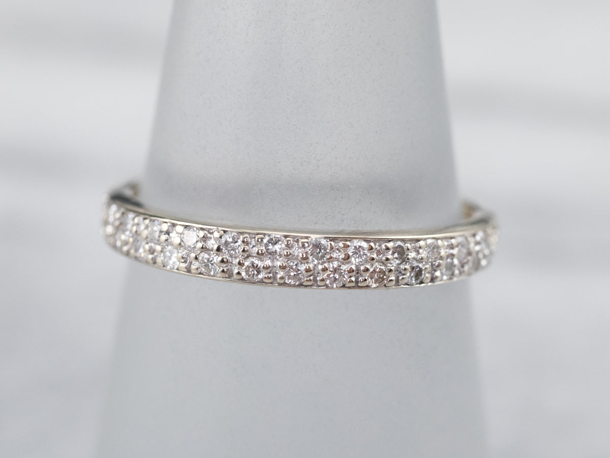 Double Row Diamond Band