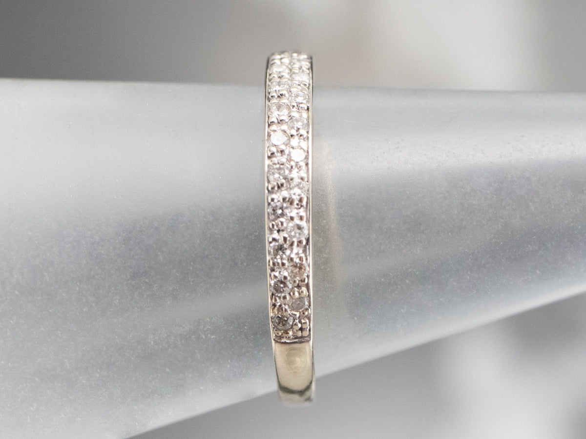 Double Row Diamond Band