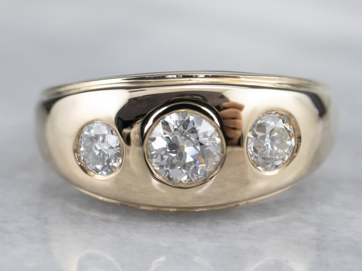 Old European Cut Diamond Band