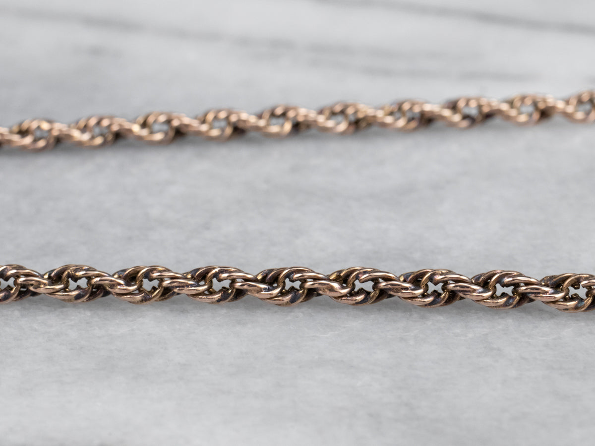 Thick rose gold chain online