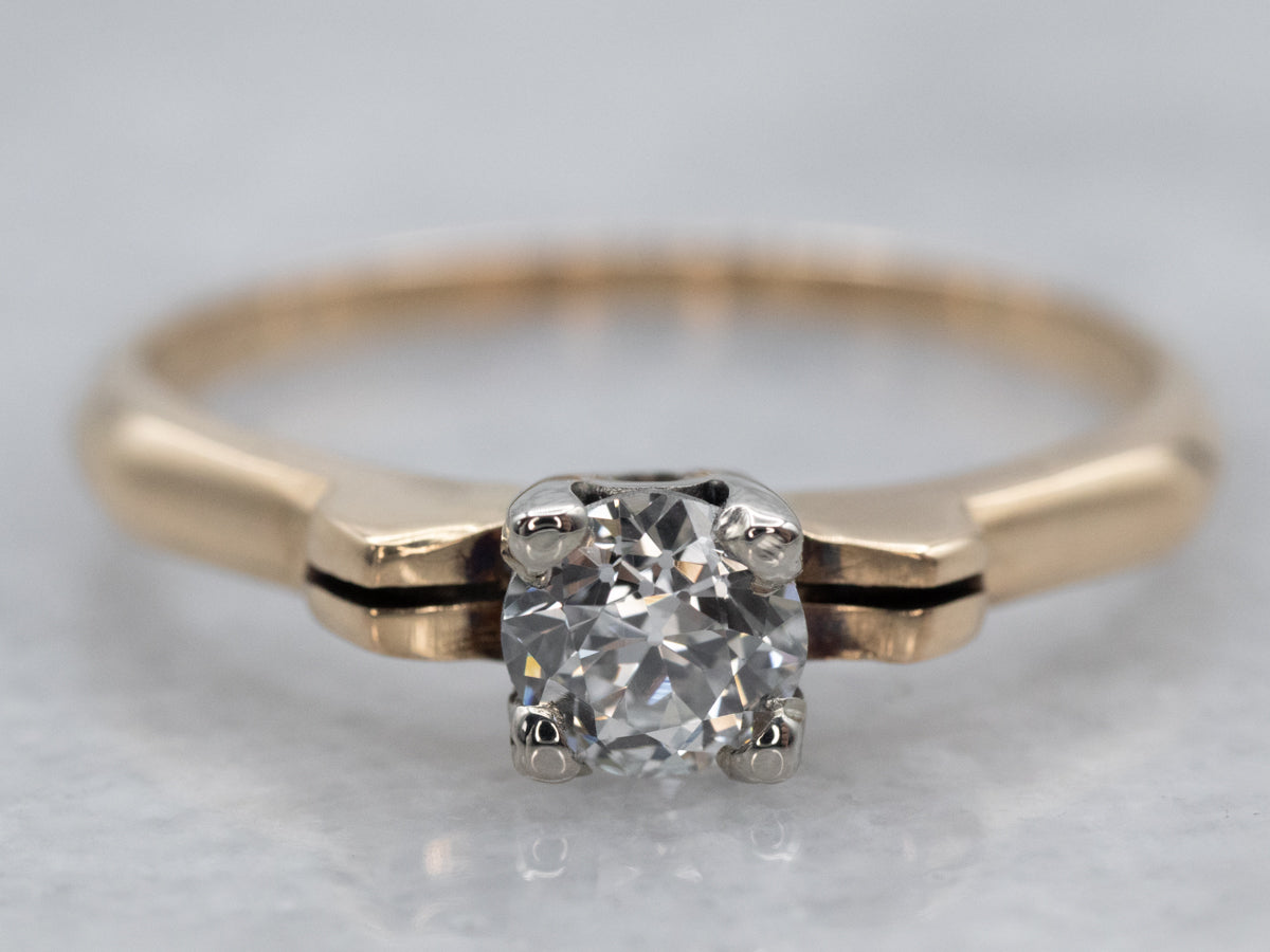 Unique Vintage Diamond Engagement Ring