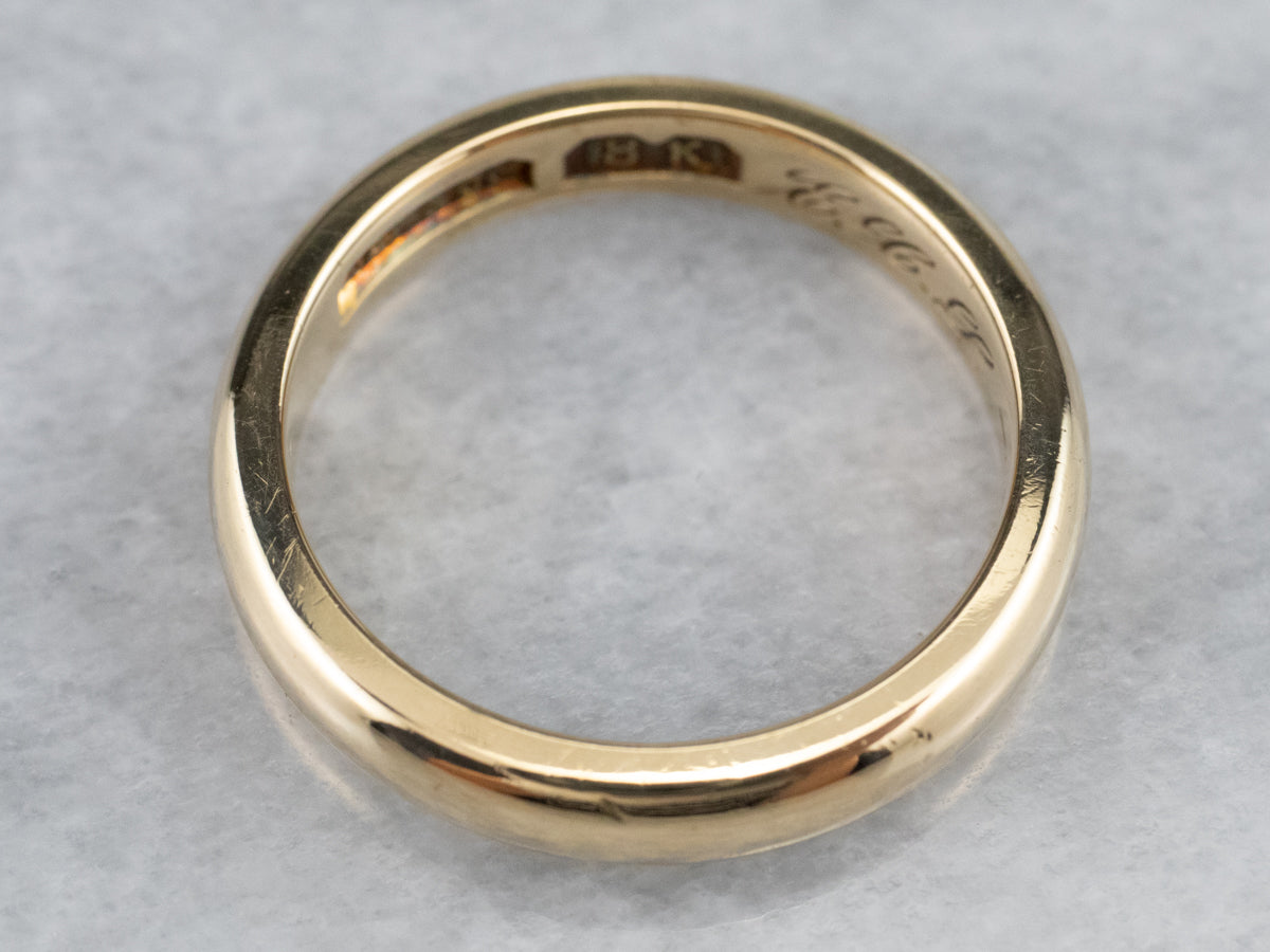 Antique 18K Yellow Gold Band