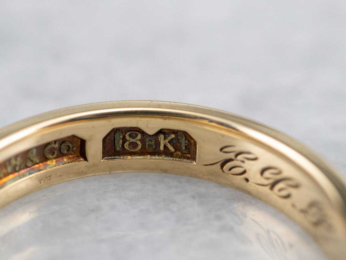 Antique 18K Yellow Gold Band