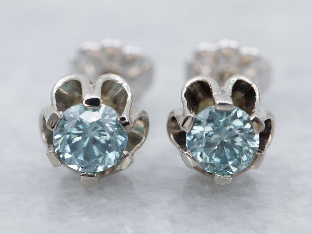 Buttercup Blue Zircon Earrings