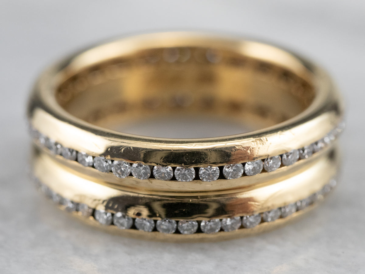 18K Gold Diamond Eternity Band