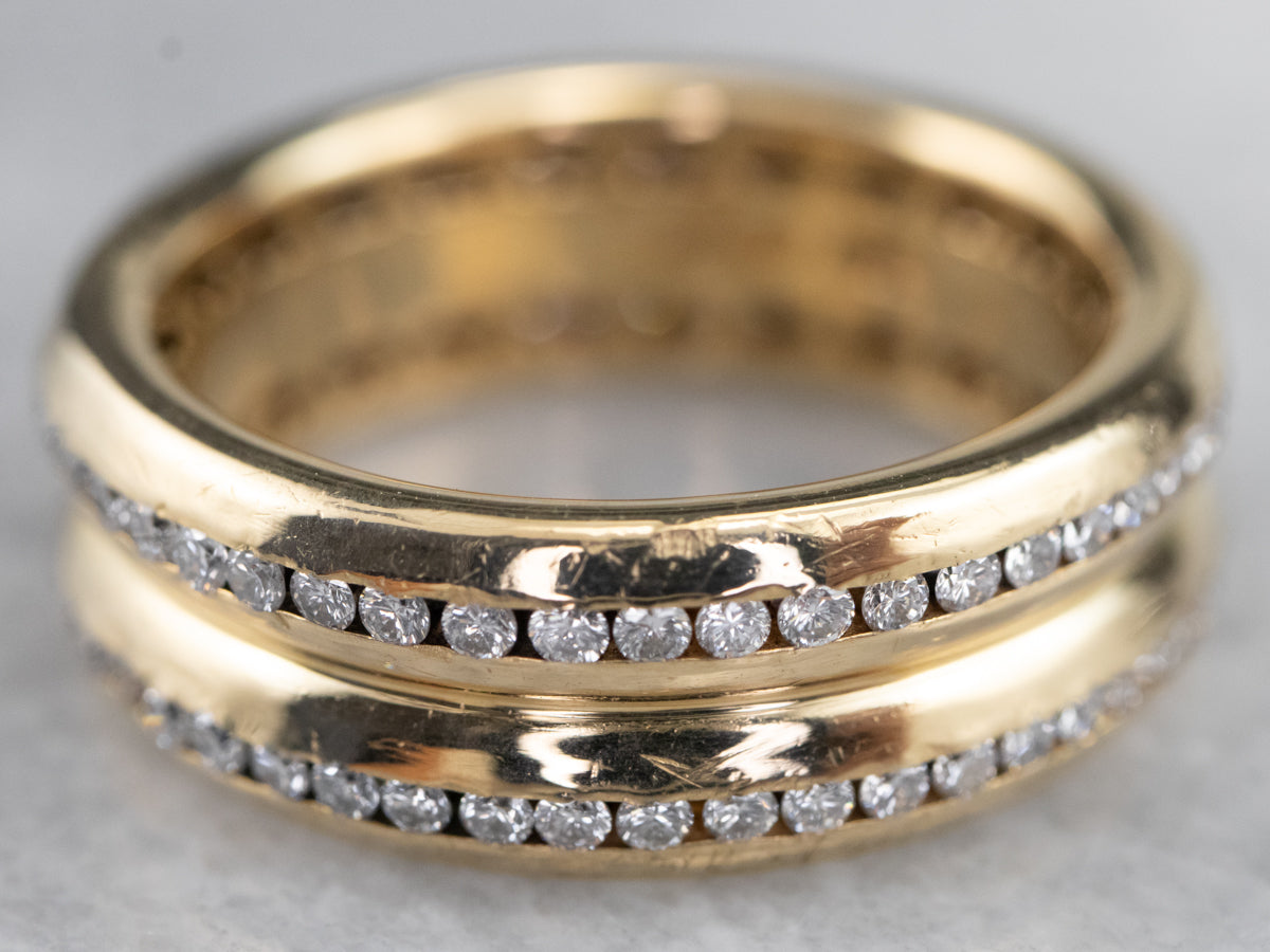 18K Gold Diamond Eternity Band