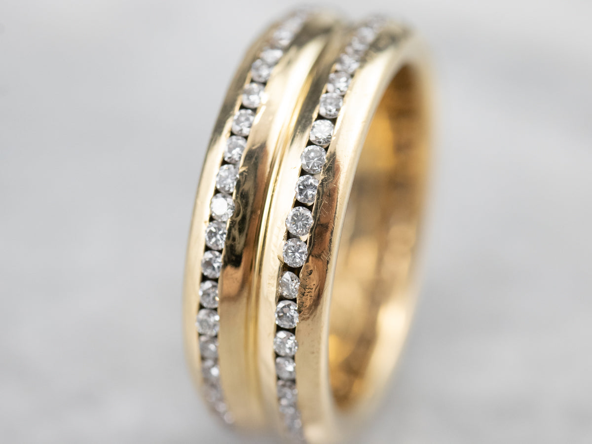 18K Gold Diamond Eternity Band