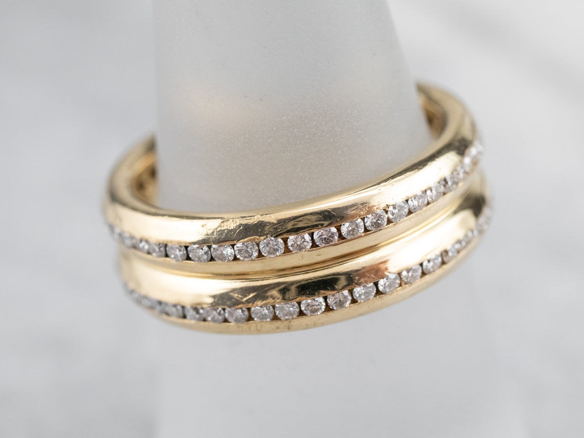 18K Gold Diamond Eternity Band