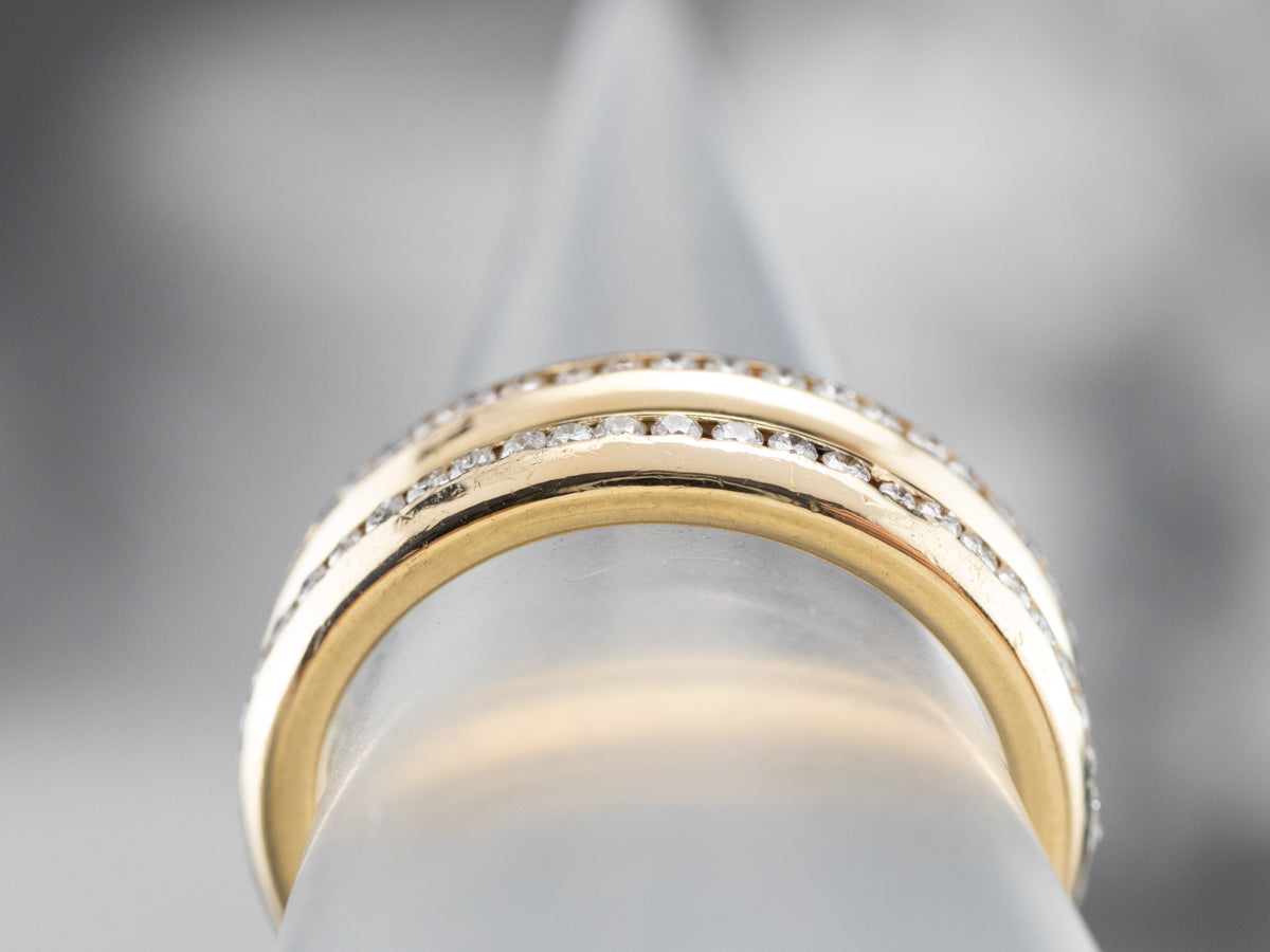 18K Gold Diamond Eternity Band