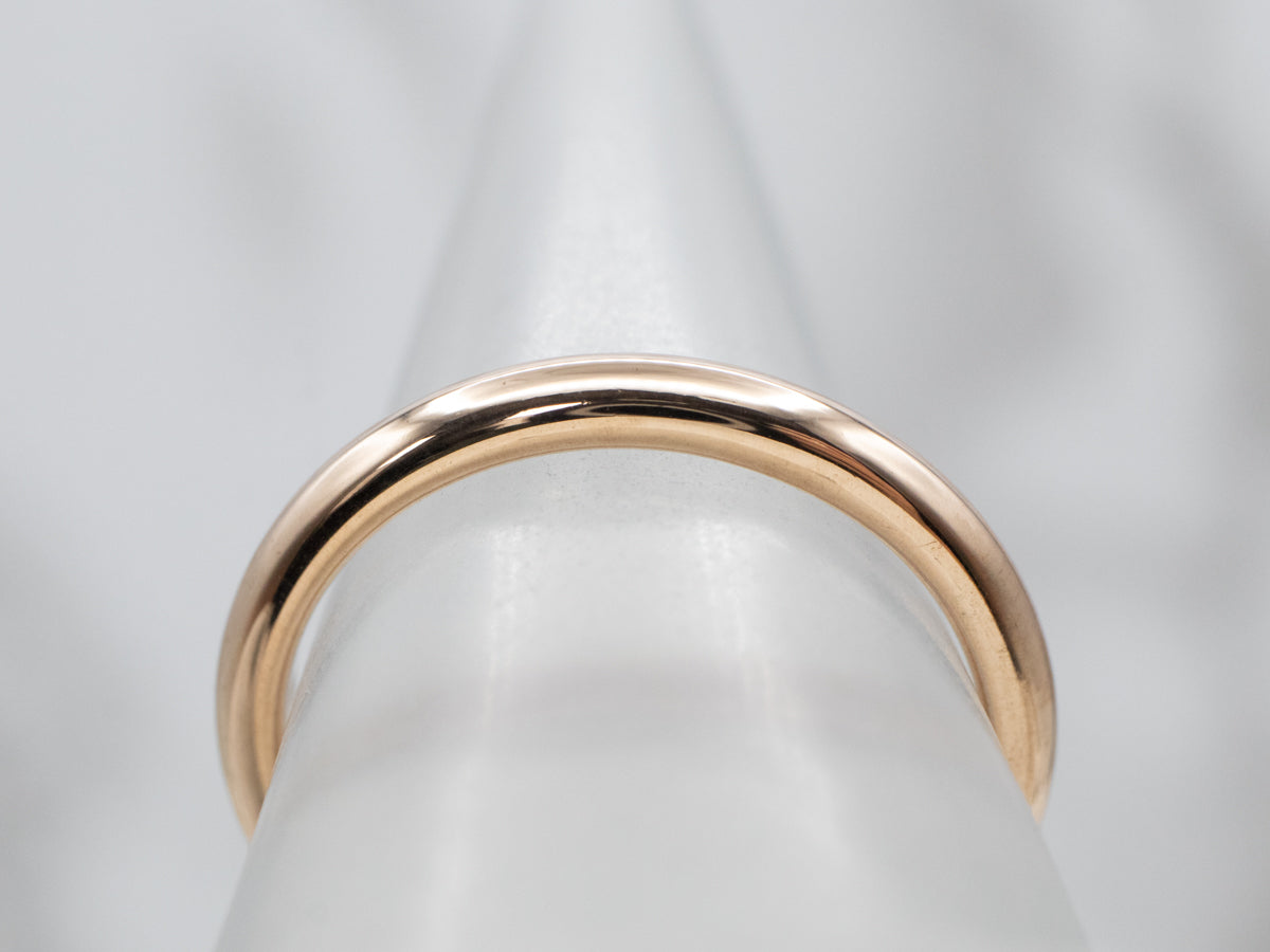 Antique Yellow Gold Unisex Band