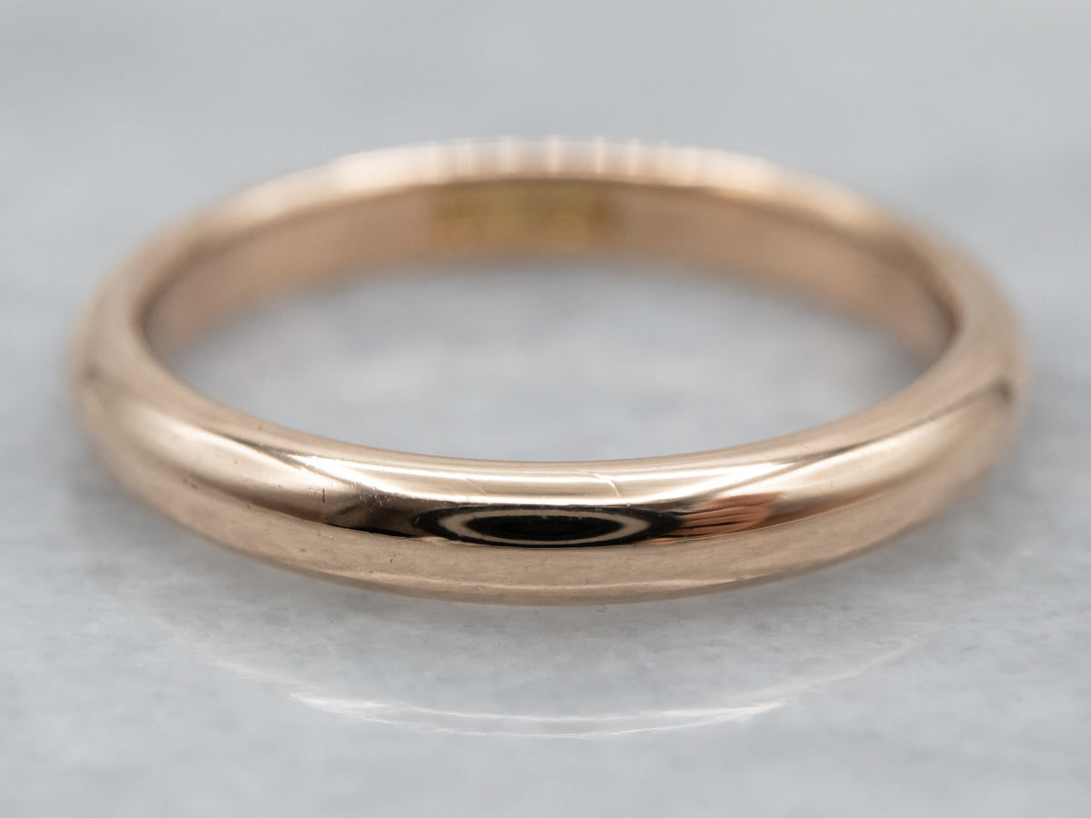 Antique Yellow Gold Unisex Band