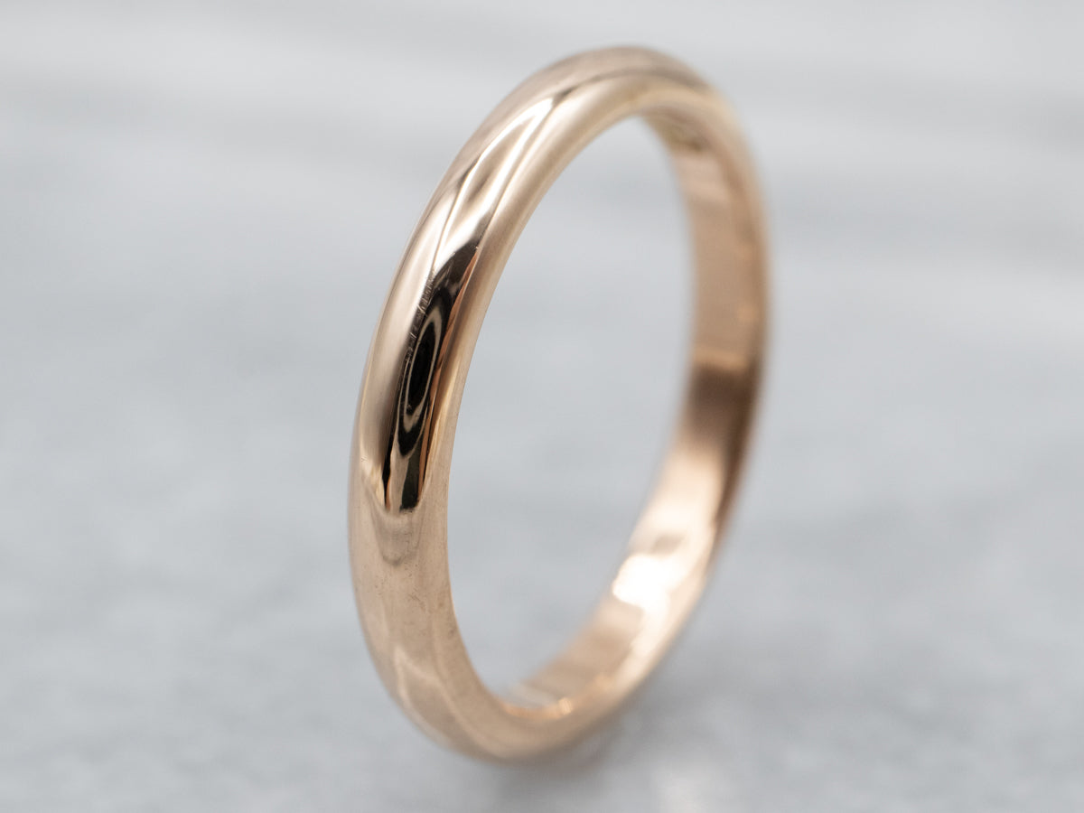 Antique Yellow Gold Unisex Band