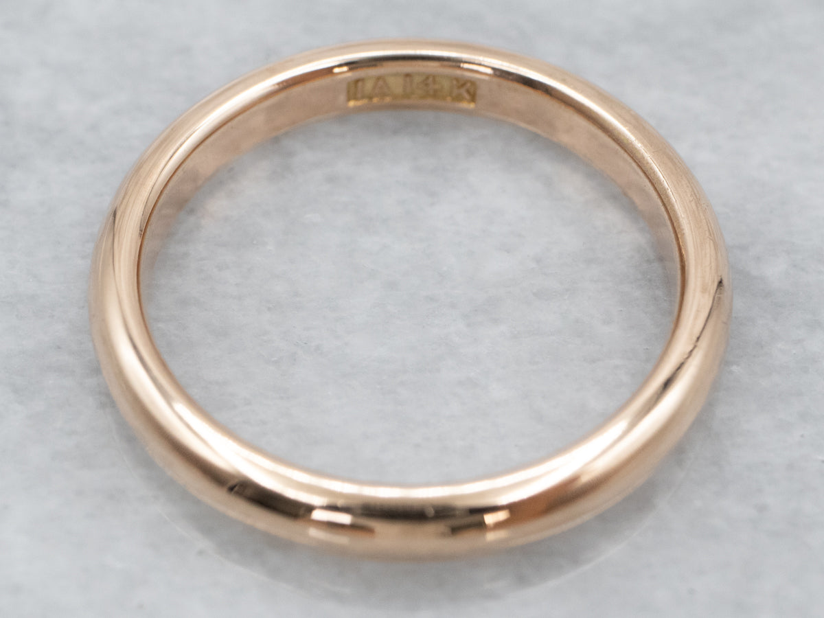 Antique Yellow Gold Unisex Band