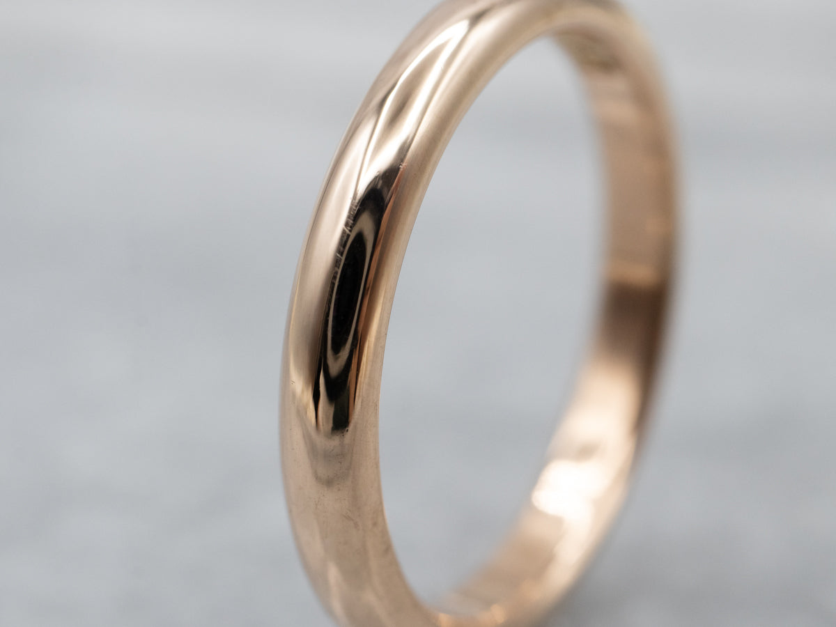 Antique Yellow Gold Unisex Band