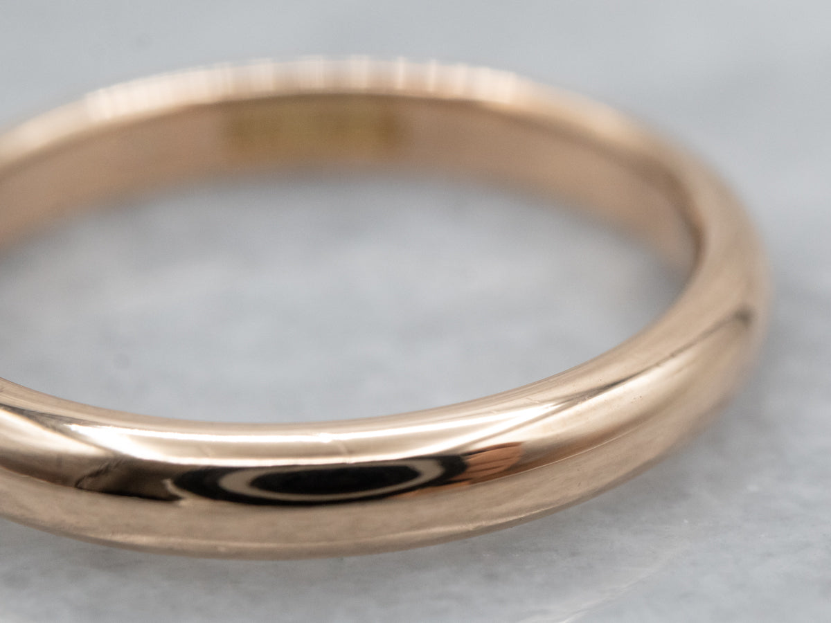 Antique Yellow Gold Unisex Band