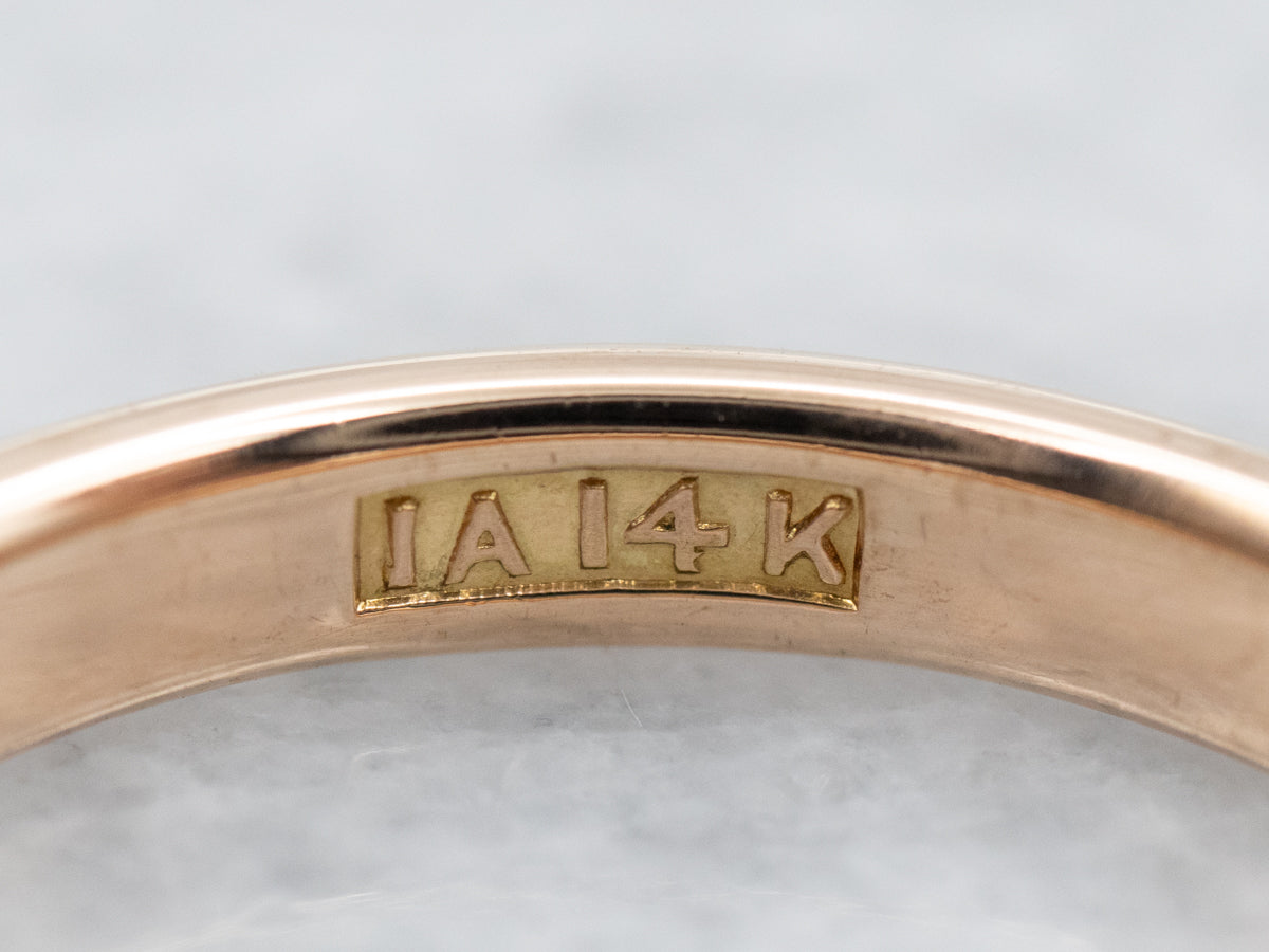 Antique Yellow Gold Unisex Band