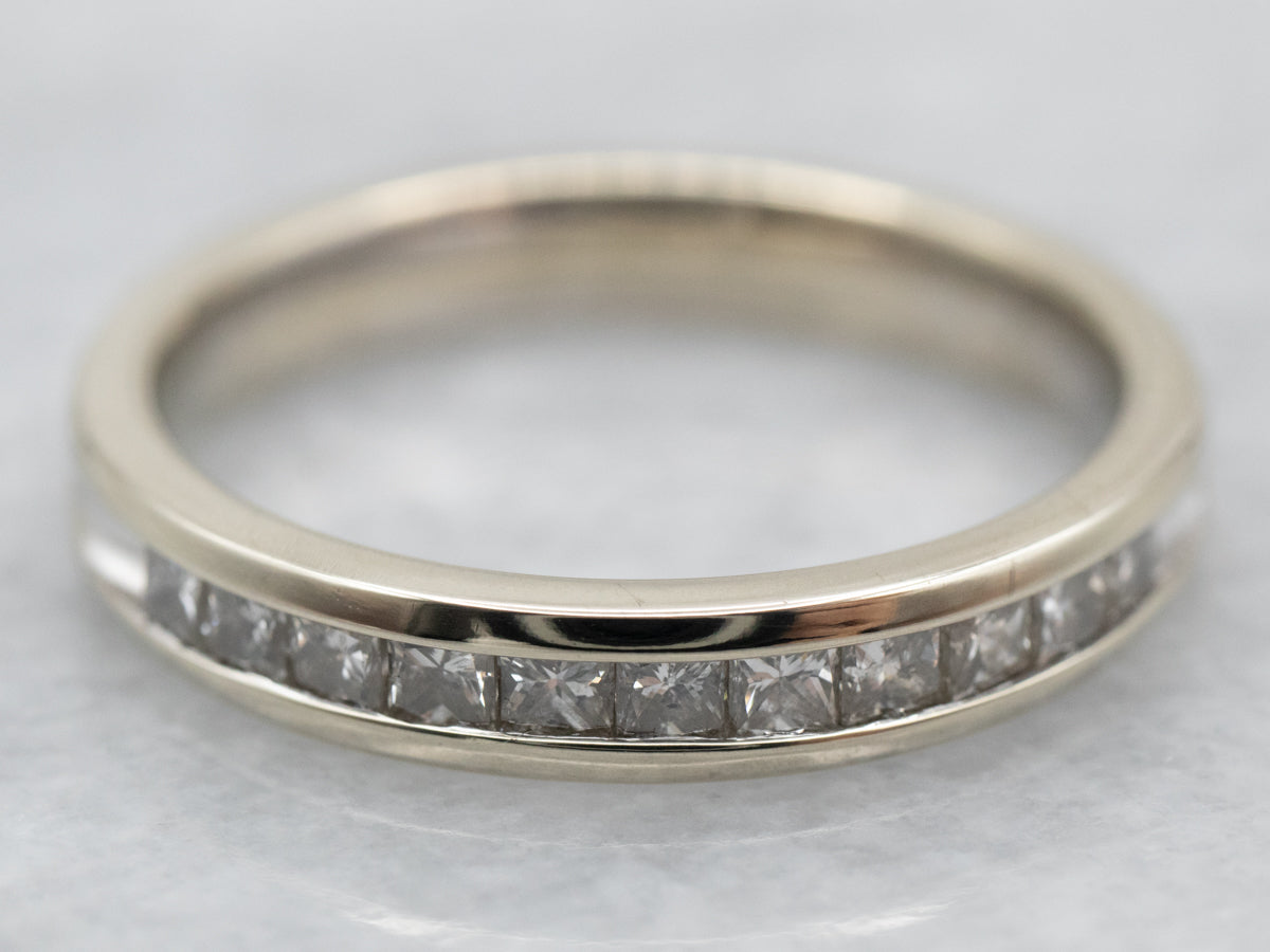 Princess Cut Channel Set Diamond Band