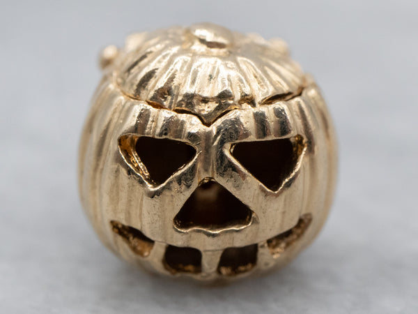 Spooky Vintage Jack-O-Lantern Charm