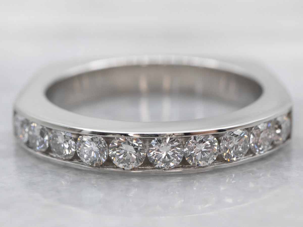 Channel Set Platinum Diamond Band