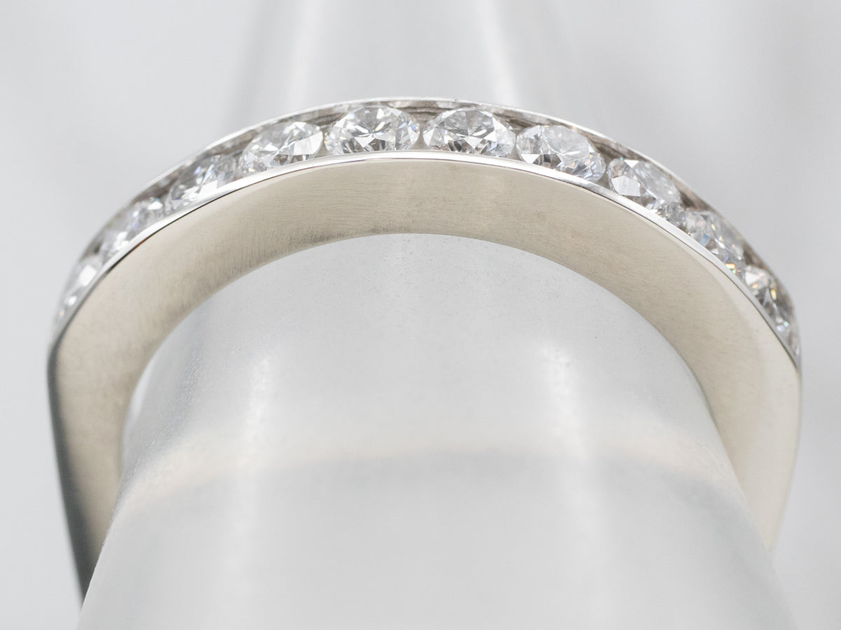 Channel Set Platinum Diamond Band