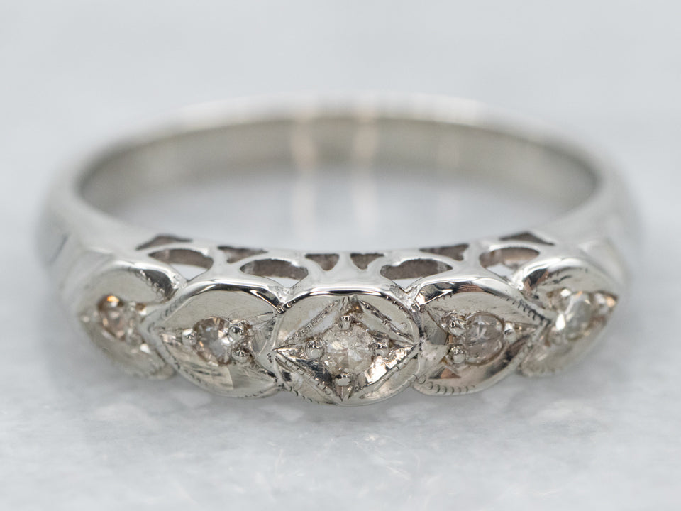 Vintage Diamond Sweetheart Band