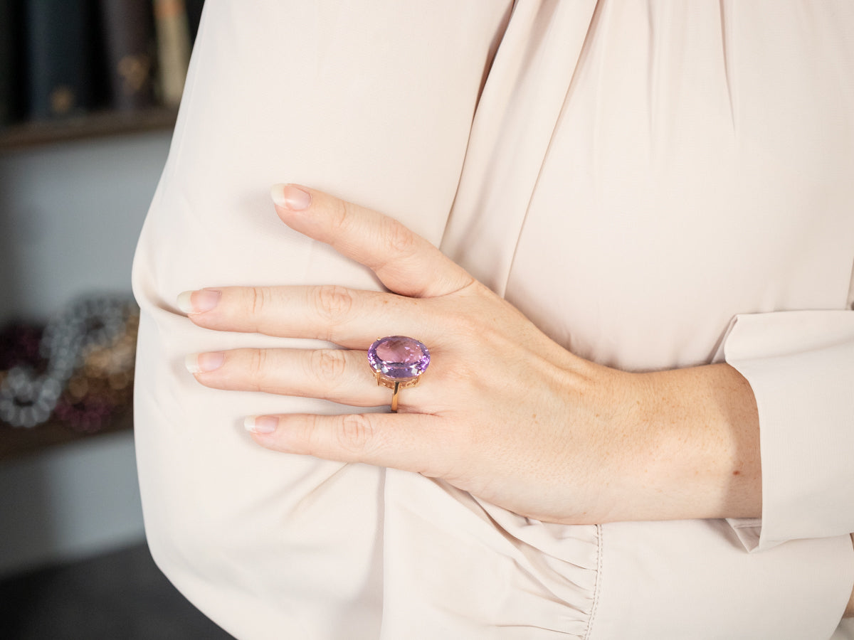 Vintage Amethyst Cocktail Ring