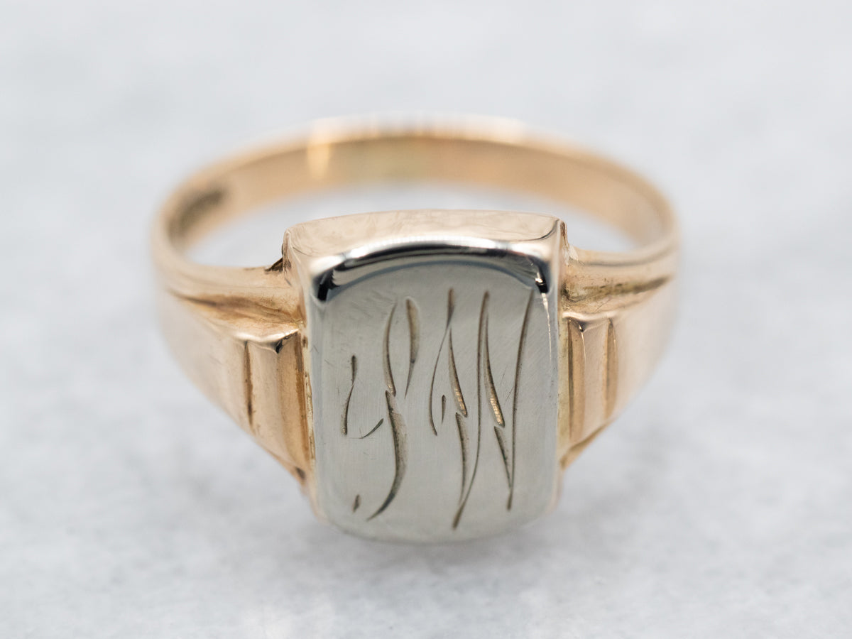 Ostby and Barton "PW" Signet Ring