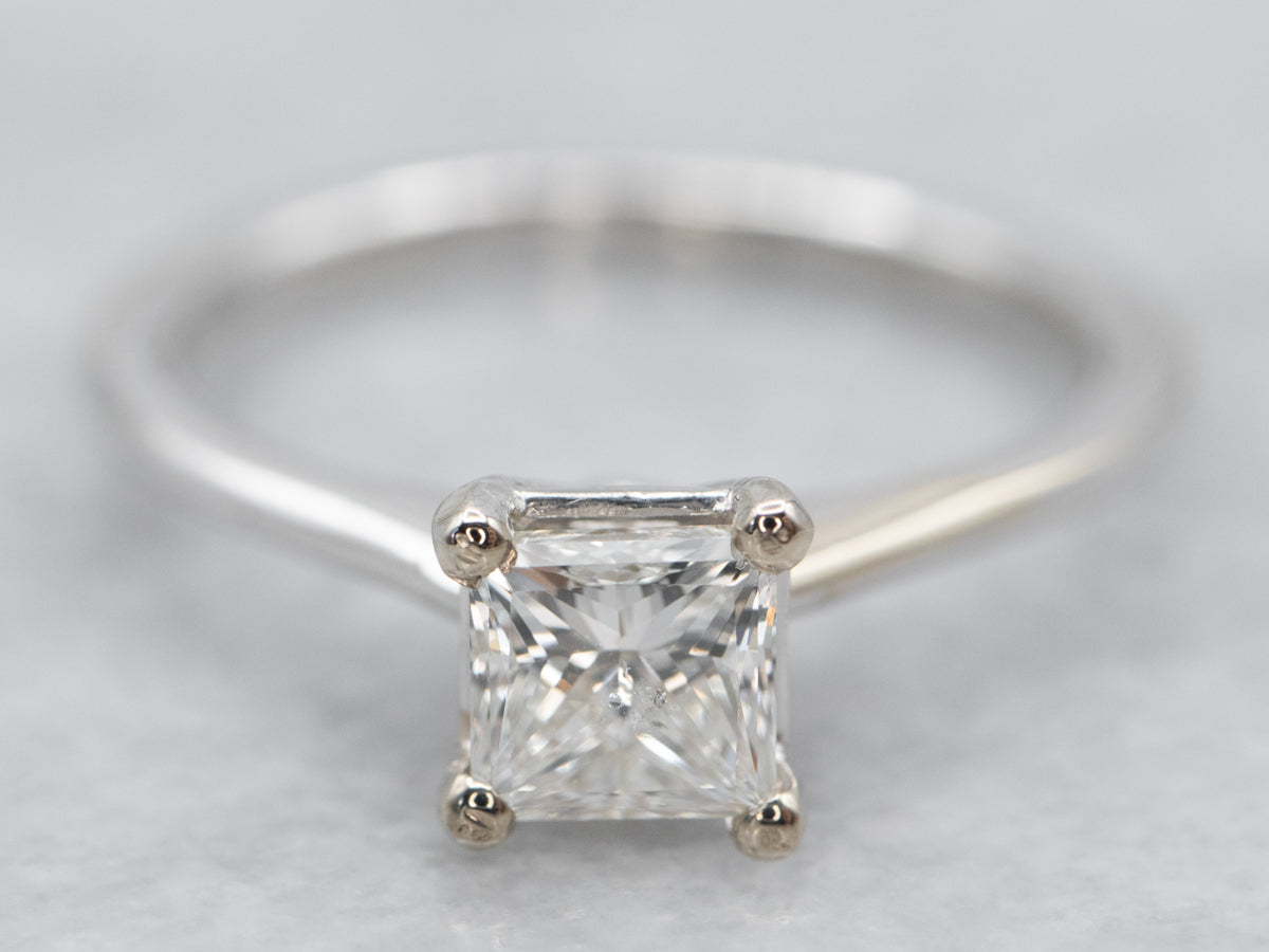 Modern Princess Cut Diamond Engagement Ring