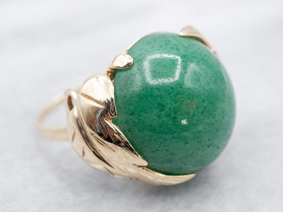 Botanical Gold Aventurine Ring