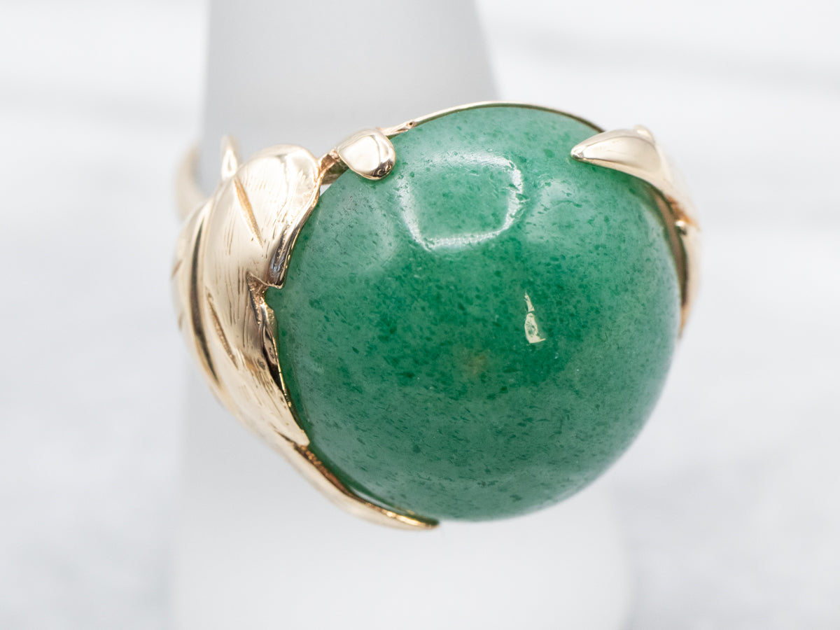 Botanical Gold Aventurine Ring