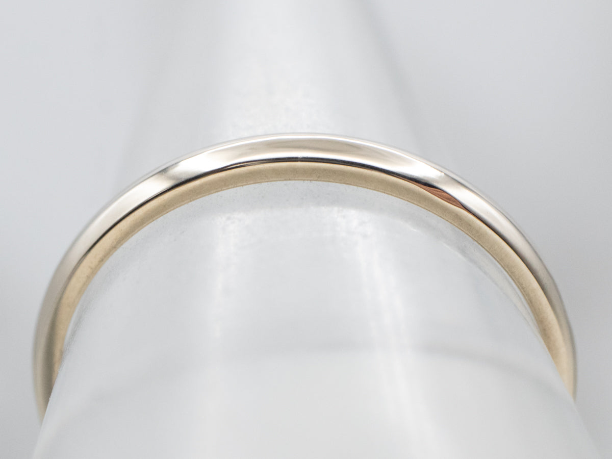 Plain 18K White Gold Band