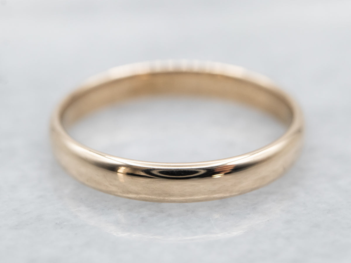 Classic Yellow Gold Band