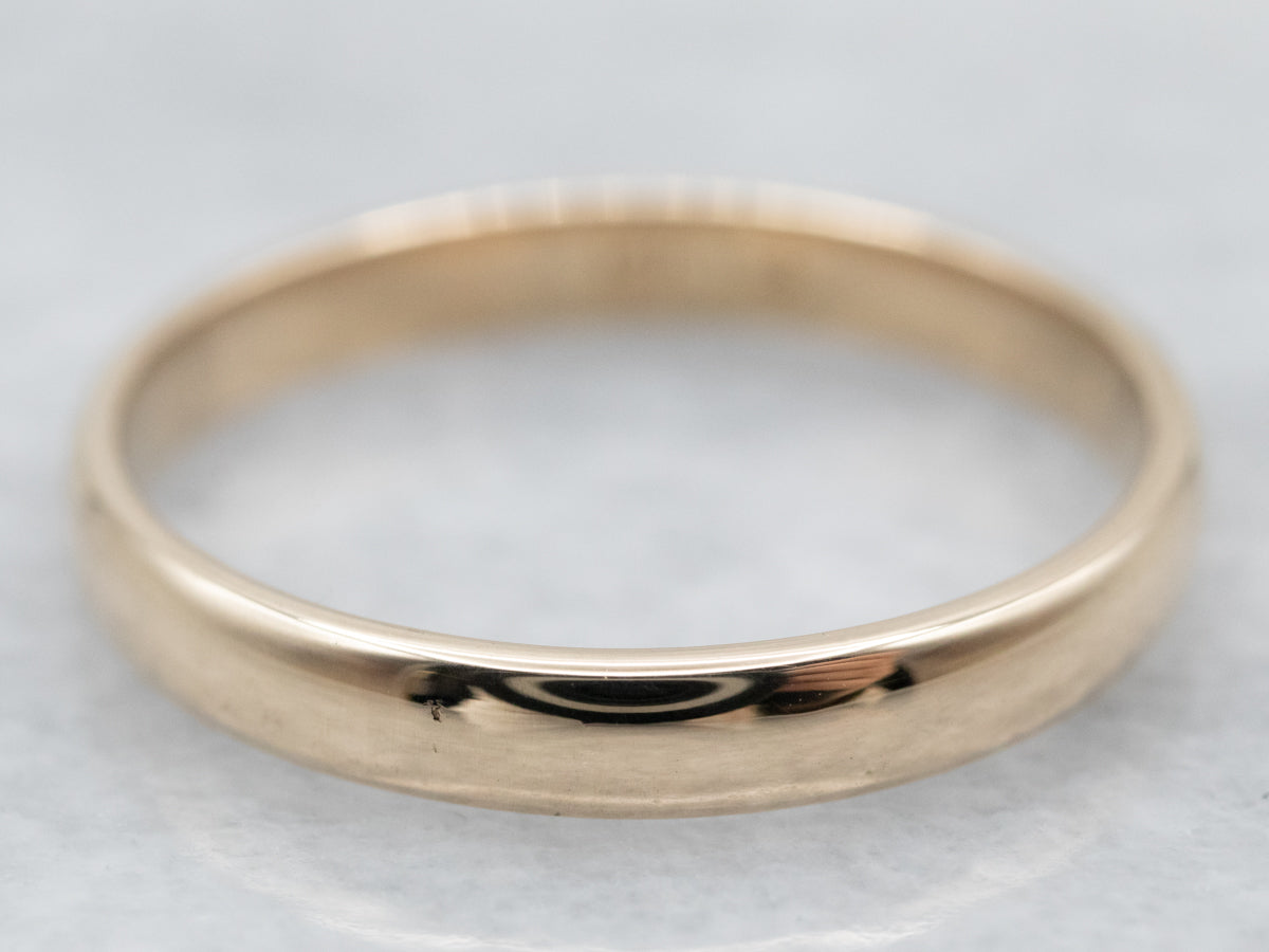 Thin Yellow Gold Band