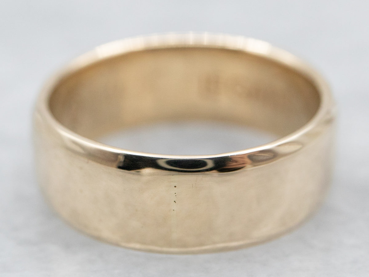 Plain Yellow Gold Unisex Band