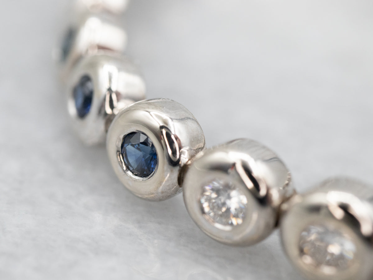 Twinkling Sapphire and Diamond Bracelet