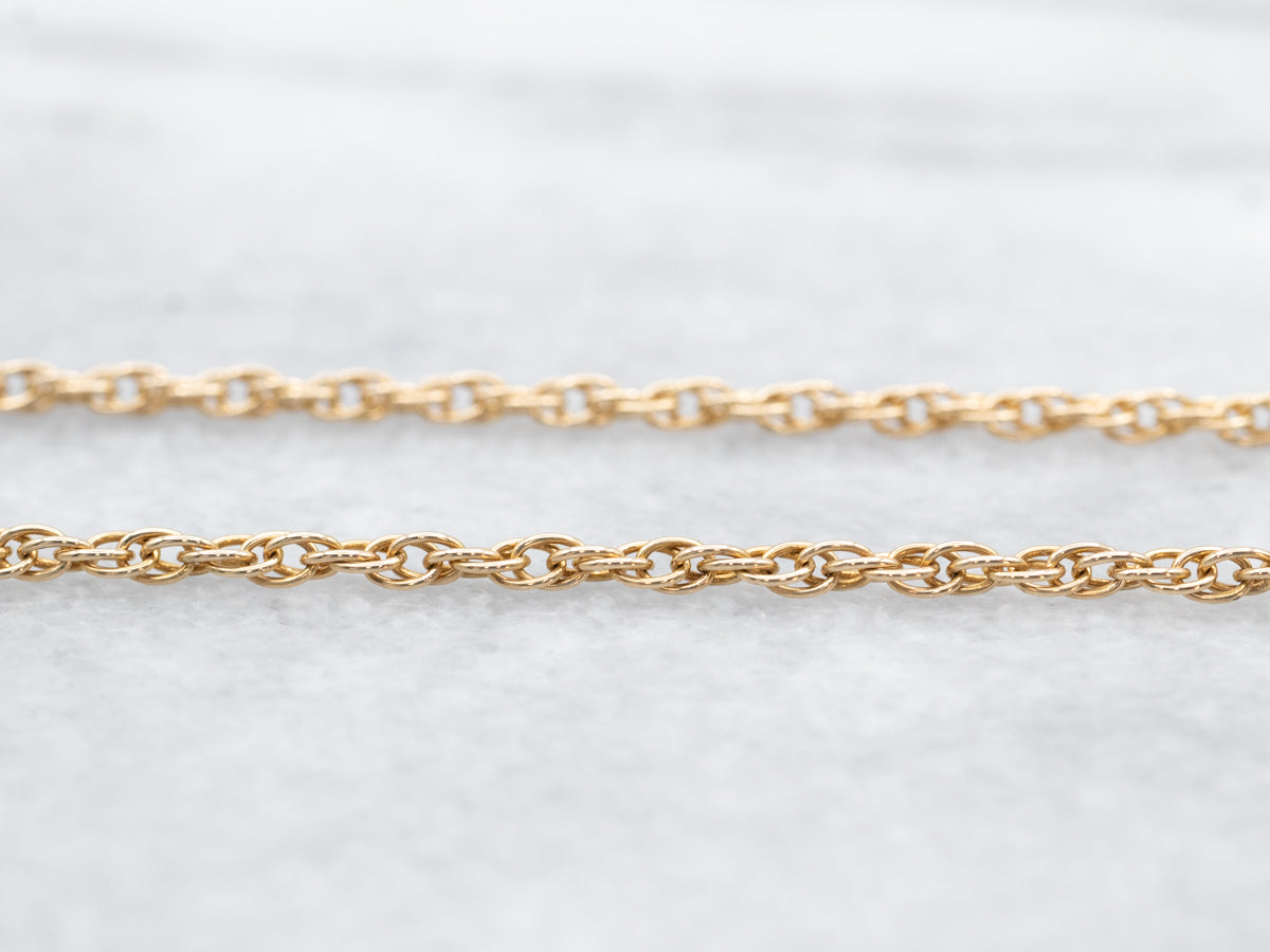 14K Yellow Gold Rope Chain