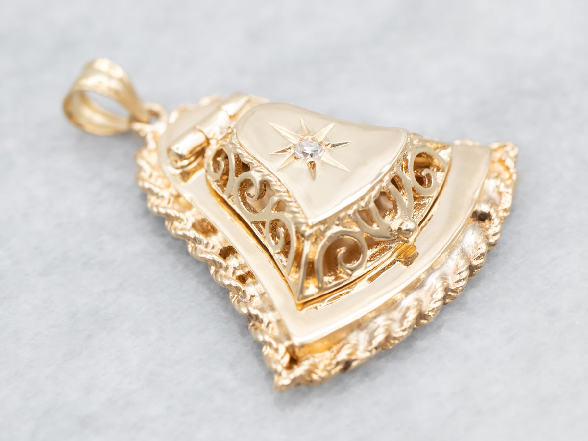 Vintage Ornate Diamond Locket