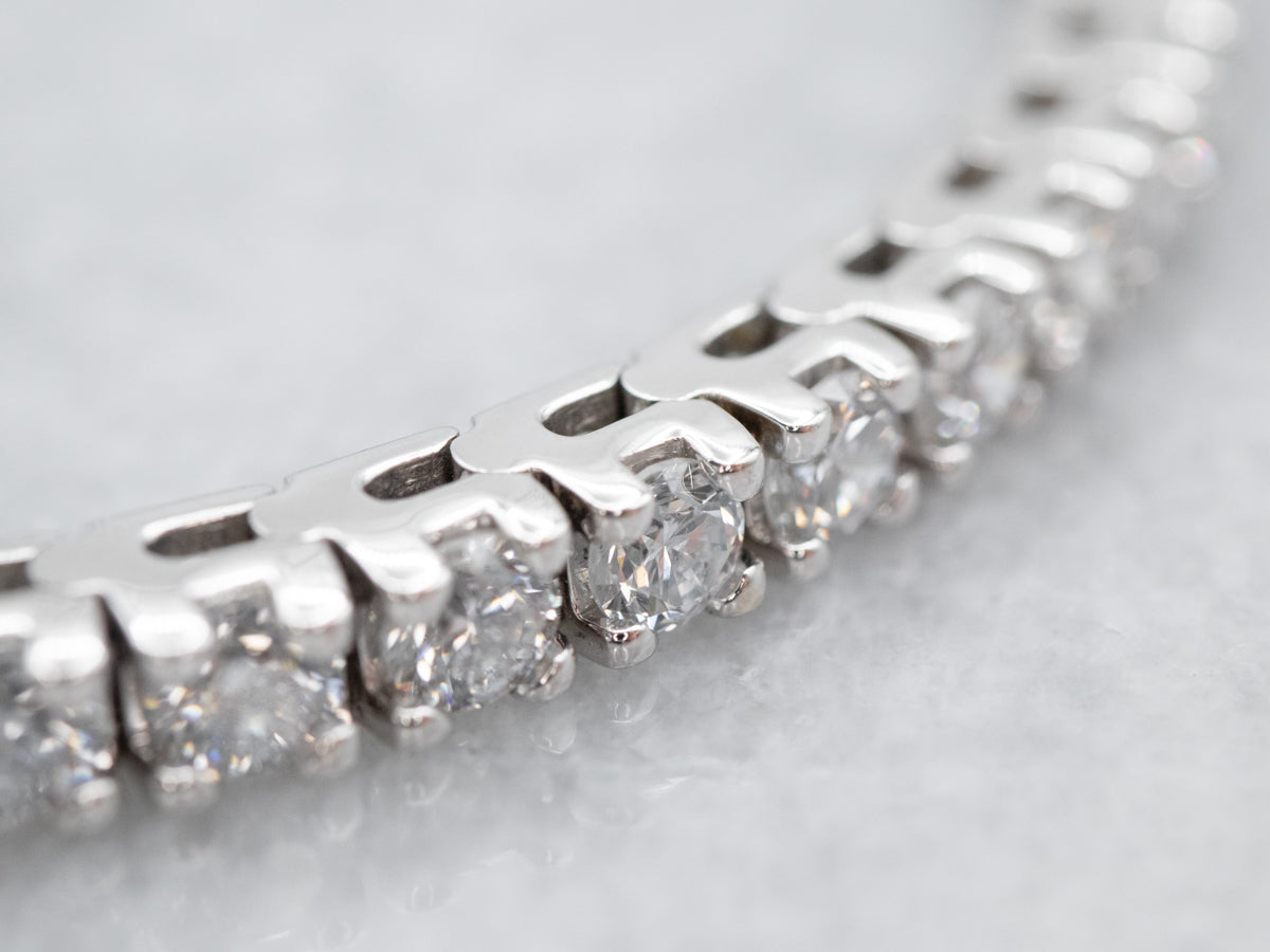 Diamond Encrusted Tennis Bracelet