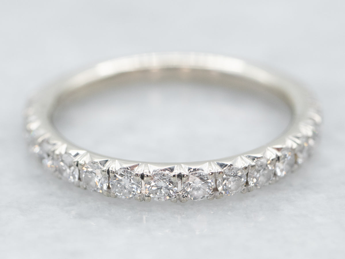 Classic White Gold Diamond Encrusted Band