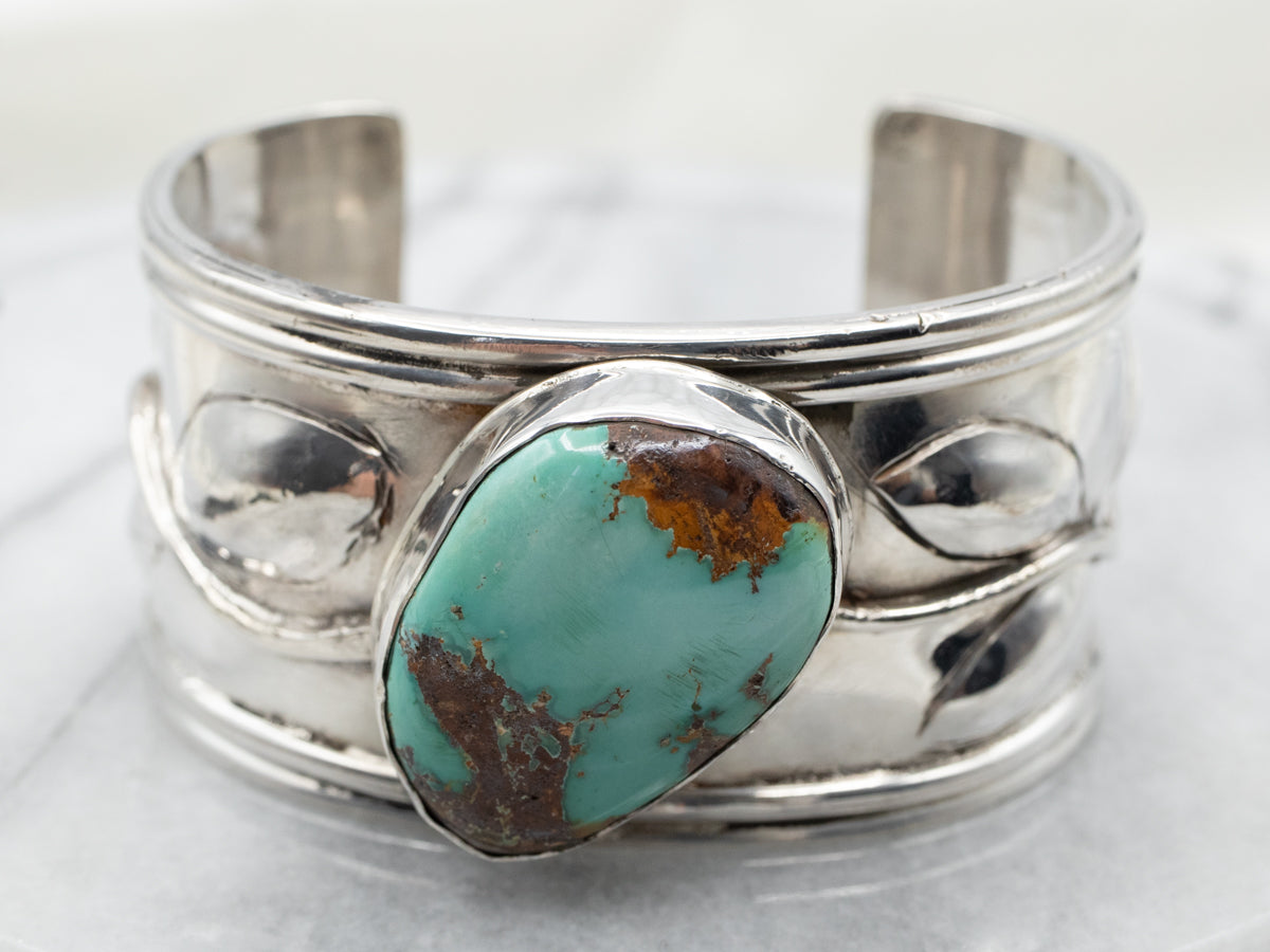 Stunning Silver Turquoise authentic Cuff Bracelet