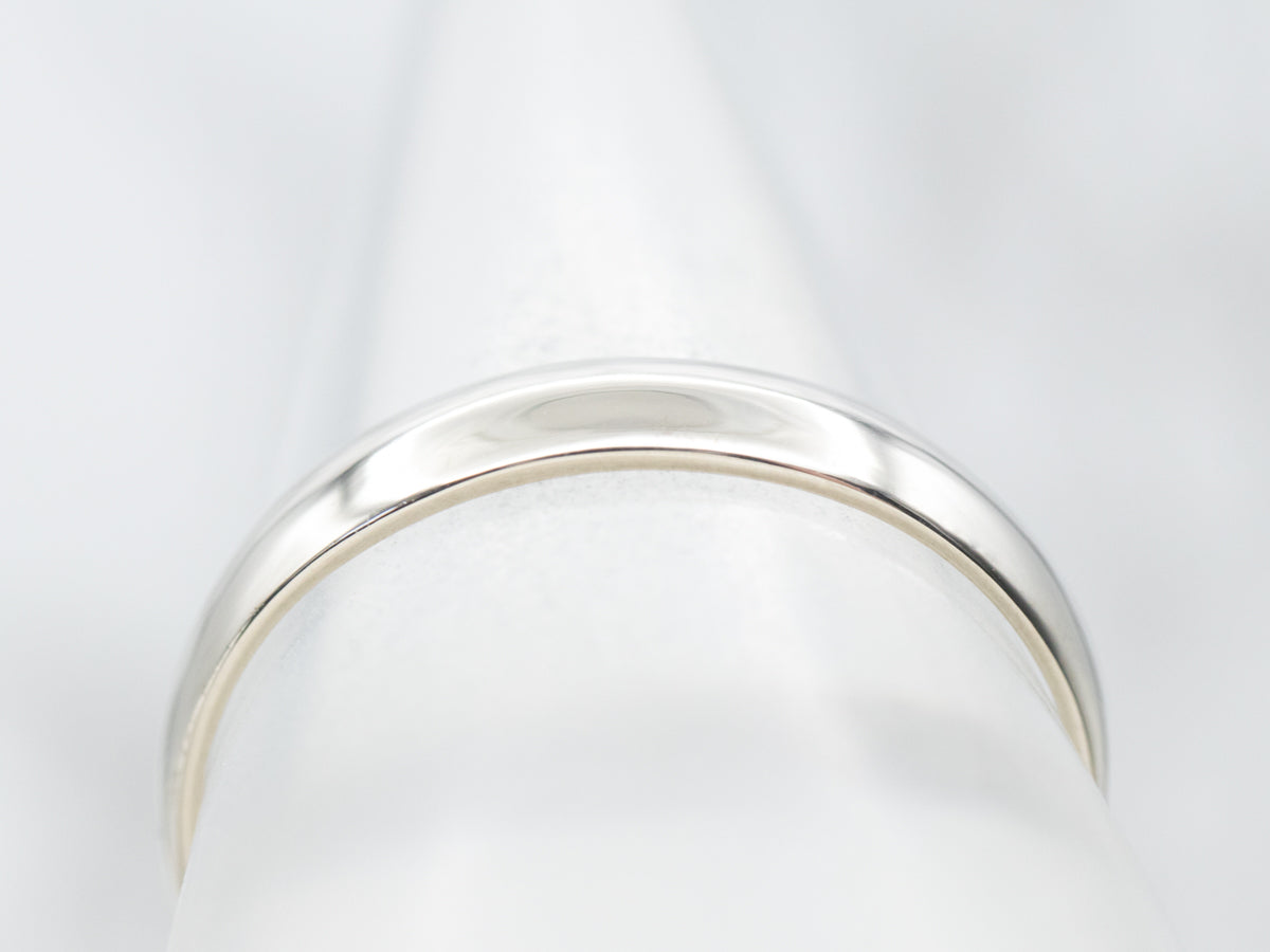 Classic White Gold Wedding Band