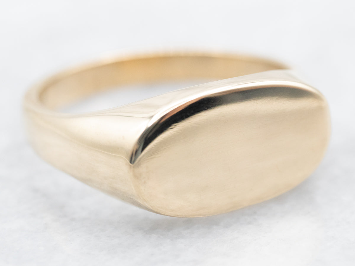 Classic East-West Unisex Signet Ring