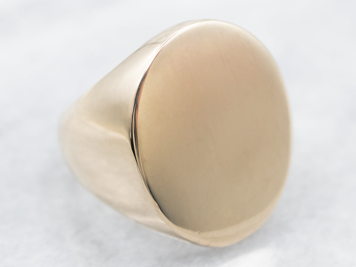 Bold Gold Signet Ring