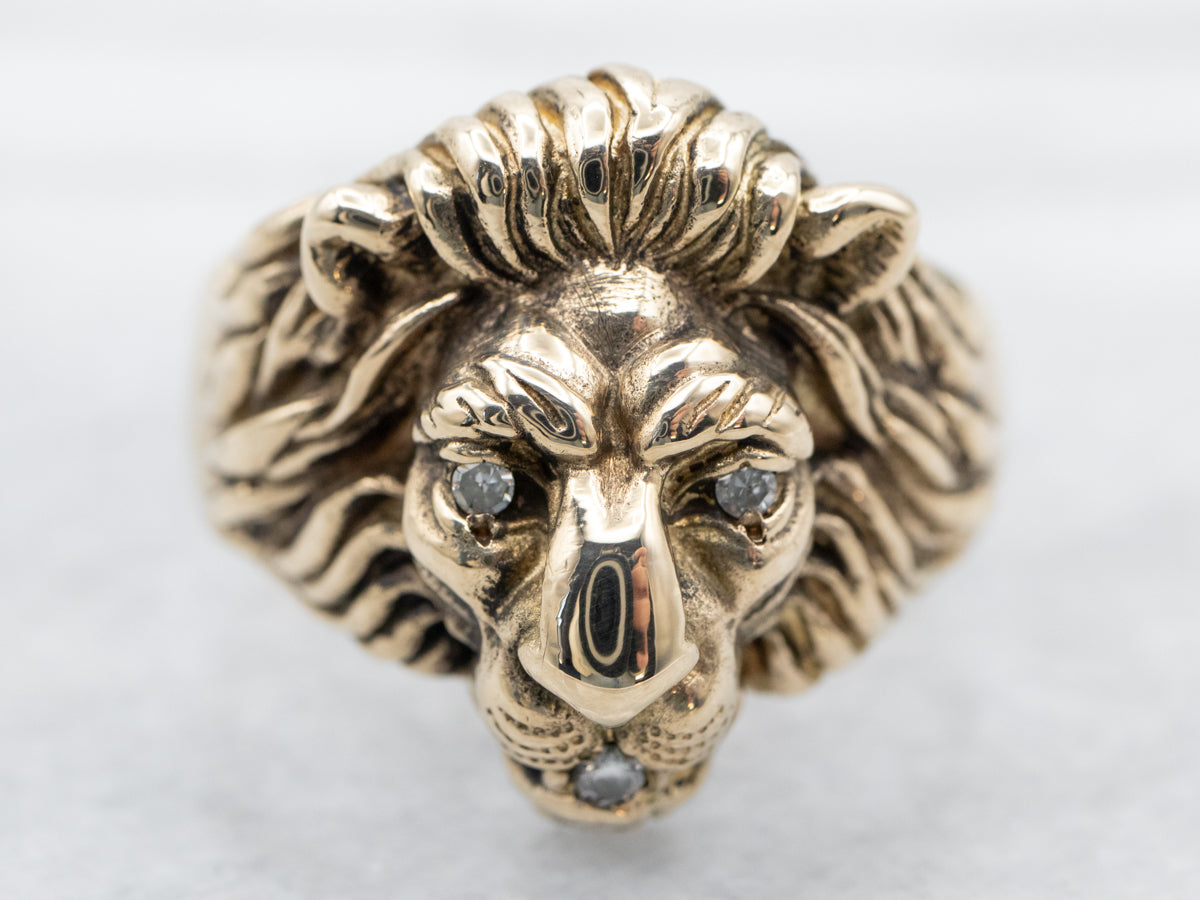 Lion head ring