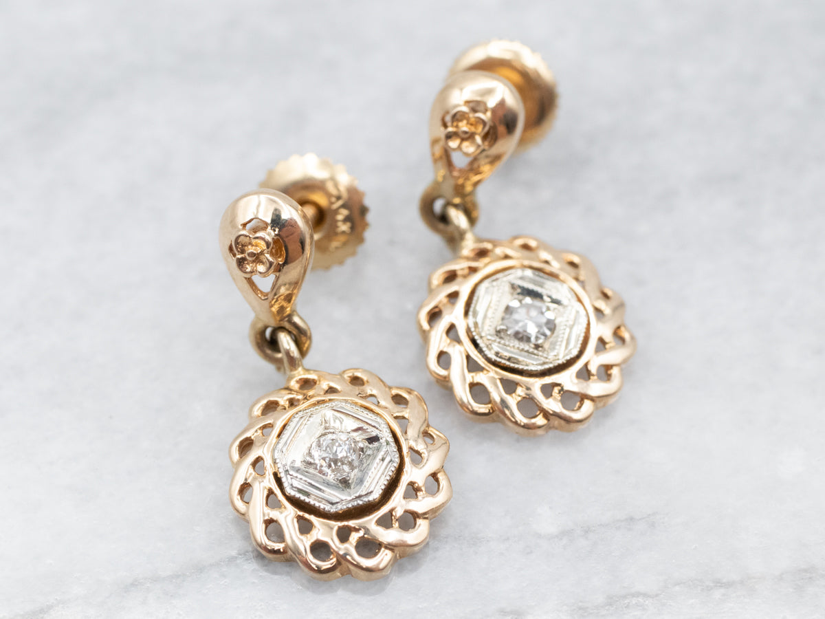 Dazzling Diamond Drop Earrings